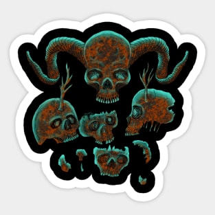 Skull T-Shirt Sticker